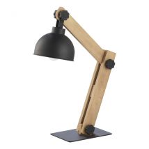 Oslo Desk Task Lamp Pine, Black 1xE27