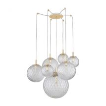 Cadix Cluster Pendant Ceiling Light Gold 7xG9
