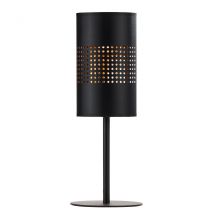 Bogart Table Lamp With Round Shade Black, Gold 1xE27