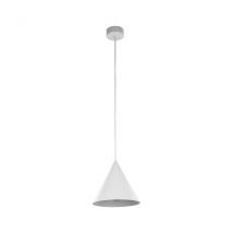 Cono 19cm Dome Pendant Ceiling Light White 1xE27