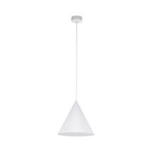 Cono 25cm Dome Pendant Ceiling Light White 1xE27