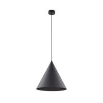Cono 32cm Dome Pendant Ceiling Light Black 1xE27