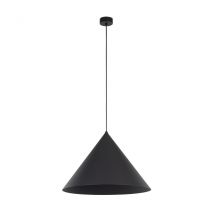 Cono 50cm Dome Pendant Ceiling Light Black 1xE27