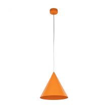 Cono 25cm Dome Pendant Ceiling Light Orange 1xE27