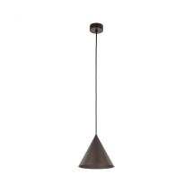 Cono 19cm Dome Pendant Ceiling Light Brown 1xE27
