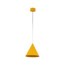 Cono 19cm Dome Pendant Ceiling Light Yellow 1xE27