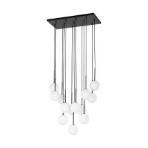 Martin Cluster Pendant Ceiling Light Black 13xG9