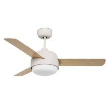 Klar 2 Light Ceiling Fan Old White, E27