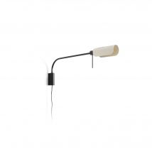 Martinica XL Reading Wall Light Black, Beige 1x E27