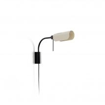 Martinica Small Reading Wall Light Black, Beige 1x E27