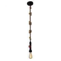 Regia Slim Pendant Ceiling Light Black 1xE27