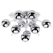 Explosion Semi Flush Ceiling Light Chrome 6xG9