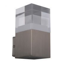 Leah LED Outdoor Modern Wall Lamp Steel-Blank 3000K IP44