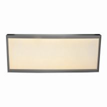 Diversity LED 60x30cm Flush Ceiling Light Aluminium 3000K