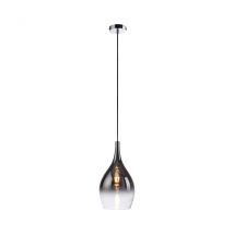 Pilua Dome Pendant Ceiling Light Chrome 1x E27