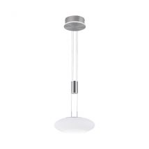 Q-Etienne Dome Pendant Ceiling Light Steel 1x 27.5W LED 2700-5000K, 1x 6.3W LED 2700-5000K Dimmable