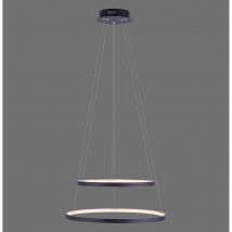 Circle Pendant Ceiling Light Anthracite 1x 23W LED 3000K, 1x 18W LED 3000K Dimmable