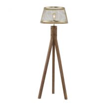 Frederik Tripod Floor Lamp Matt Brass 1xE27