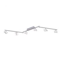 Ls-Sabi Integrated Led Semi Flush Ceiling Light Steel 6x 4.5W LED RGB 2700-5000K Dimmable