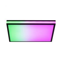 Mario Blac Integrated Led Semi Flush Ceiling Light Black 1x 19.5W LED RGB 2700-5000K Dimmable