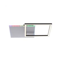Renda 59x49cm Integrated Led Semi Flush Ceiling Light Aluminium 1x 26W LED 2700-5000K, 1x 5W LED RGBK
