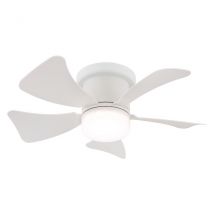 Hines 5 Blade Ceiling Fan White Matt LED Dimmable 3000-6500K Remote Control Timer