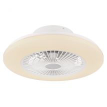 Travo Ceiling Fan White LED Dimmable 3000-6500K Remote Control Timer