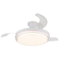 Beliz 3 Blade Ceiling Fan White Matt LED Dimmable 2700-6500K Remote Control Timer