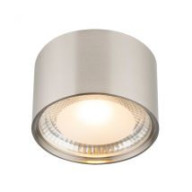 Serena Surface Mounted Downlight Nickel Matt Clear Glass Shade LED 3000K