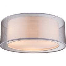Theo Cylindrical Ceiling Light Nickel Matt 3x E14
