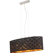 Clarke Bar Pendant Ceiling Light Nickel Matt 3x E27