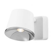 Drone Integrated LED Indoor Dome Wall / Ceiling Light Chrome, White