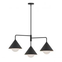Alora Mood Remyck Multi Arm Pendant Ceiling Light Contemporary Matt Black 3x E27