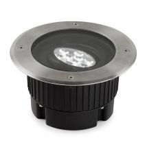 Gea Power LED 9 Light Round Recessed Floor Light Stainless Steel Aisi 316 IP67 - Special Offer