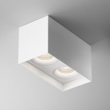 Slim Rim Surface Mounted Downlight White 2xGU10
