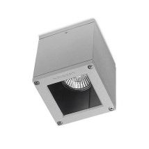 Afrodita 1 Light Outdoor Surface Mounted Ceiling Light Grey IP54, GU10