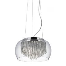 Curva 4 Light Ceiling Pendant Chrome, Glass, G9