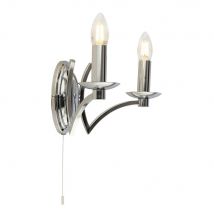2 Light Wall Light Chrome