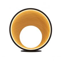 Curio Table Lamp Black, Wood