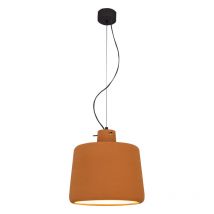 Berovo 28cm Dome Pendant Ceiling Light Natural Clay 1xE27