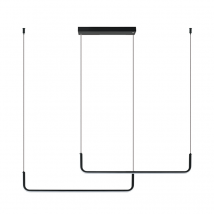 Agios Bar Pendant Ceiling Light Black Matt LED 3000K Dimmable