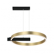 Amargeti Pendant Ceiling Light Sandy Black - Gold Matt LED 3000K Dimmable