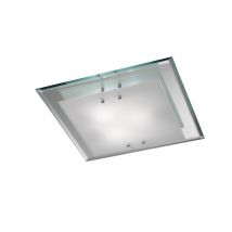 Mira Flush Ceiling, 400mm Square, 3 Light E27 Polished Chrome