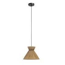Dama Dome Pendant Ceiling Light Black, Blue E27 15W