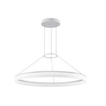 Integrated LED 1 Light Large Ceiling Pendant White