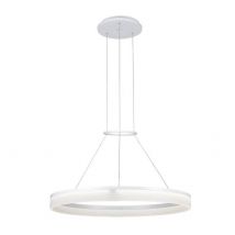 Integrated LED 1 Light Medium Ceiling Pendant White