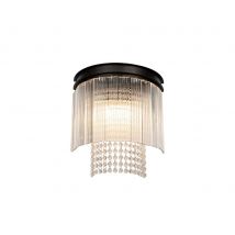 Sennett Wall Light, 2 Light E14, Brown Oxide