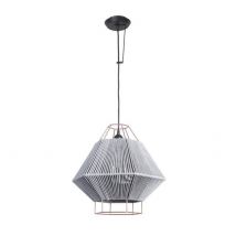 Legato 1 Light Wall / Ceiling Pendant Black, Grey, E27