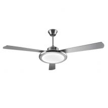 LEDS C4 Bahia LED Ceiling Fan Satin Nickel