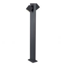Cubus LED 2 Light Outdoor Bollard Light Urban Grey IP65 - Special Offer